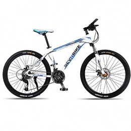 DGAGD Bike DGAGD 26 inch aluminum alloy frame mountain bike variable speed spoke wheel road bike-White blue_21 speed