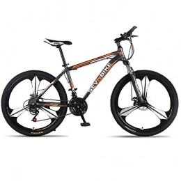 DGAGD Bike DGAGD 26 inch aluminum alloy frame mountain bike variable speed three-wheel road bike-Black Orange_27 speed
