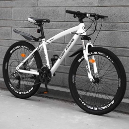 DGAGD Mountain Bike DGAGD 26 inch mountain bike bicycle adult one wheel variable speed 40 knife wheel bicycle-white_24 speed