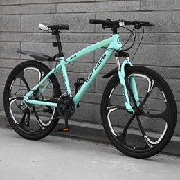 DGAGD Mountain Bike DGAGD 26 inch mountain bike bicycle adult one-wheel variable speed six-wheel bicycle-Light blue_21 speed