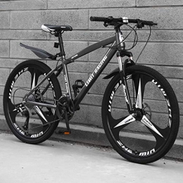 DGAGD Mountain Bike DGAGD 26 inch mountain bike bicycle adult one-wheel variable speed three-wheel bicycle-gray_24 speed