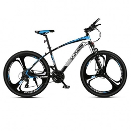 DGAGD Mountain Bike DGAGD 26 inch mountain bike male and female adult ultralight racing light bicycle tri-cutter No. 1-Black blue_21 speed
