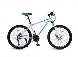 DGAGD Mountain Bike DGAGD 26 inch mountain bike variable speed light bicycle 40 cutter wheel-White blue_24 speed