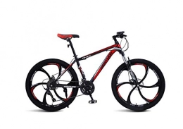 DGAGD Bike DGAGD 26 inch mountain bike variable speed light bicycle six cutter wheels-Black red_21 speed