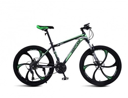 DGAGD Mountain Bike DGAGD 26 inch mountain bike variable speed light bicycle six cutter wheels-dark green_21 speed