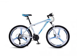 DGAGD Bike DGAGD 26 inch mountain bike variable speed light bicycle tri-cutter wheel-White blue_21 speed