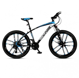 DGAGD Mountain Bike DGAGD 27.5 inch mountain bike male and female adult super light bicycle spoke ten knife wheel-Black blue_21 speed