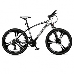 DGAGD Mountain Bike DGAGD 27.5 inch mountain bike men's and women's adult ultralight racing lightweight bicycle tri-cutter-Black and white_21 speed