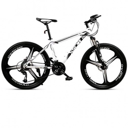 DGAGD Mountain Bike DGAGD Snow bike big tire 4.0 thick and wide 24 inch disc brake mountain bike three-cutter wheel-White black_21 speed