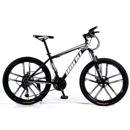 DULPLAY Mountain Bike DULPLAY Racing Bike Bicycles For Women, 26 Inch Racing Adult Mountain Bike, Full Suspension Mountain Bikes Man, Mountain Bicycle Forks Black 26", 27-speed