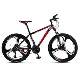 DULPLAY Bike DULPLAY Racing Bike Bicycles For Women, 26 Inch Racing Adult Mountain Bike, Full Suspension Mountain Bikes Man, Mountain Bicycle Forks Black And Red 26", 21-speed