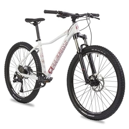 EB Eastern BIkes Bike Eastern Bikes Alpaka 27.5" Lightweight MTB Mountain Bike, 9-Speed, Hydraulic Disc Brakes, Suspension Fork Availble in 3 Frame Sizes. (15", White)