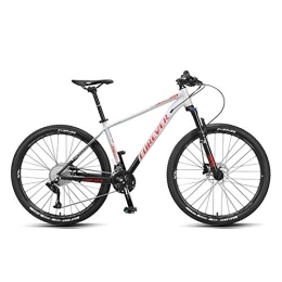 FUFU Mountain Bike FUFU 27.5 Inch Mountain Bike, Magnesium Alloy Bike, Advanced Full Suspension And 33-speed Gear (Color : White)