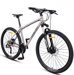 giyiohok Mountain Bike giyiohok Hardtail Mountain Bike with Front Suspension and Hydraulic Disc Brake for Men Women Adults Anti-Slip Mountain Bicycle Overdrive TrailChrome-Molybdenum-27.5 Inch_30 Speed