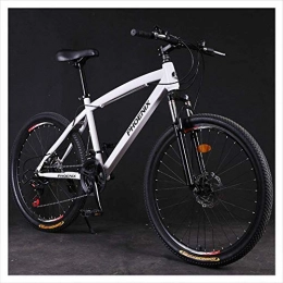 giyiohok Mountain Bike giyiohok Hardtail Mountain Trail Bike 24 Inch for Adults Women Girls Mountain Bicycle with Front Suspension & Mechanical Disc Brakes High Carbon Steel Frame-21 Speed_White