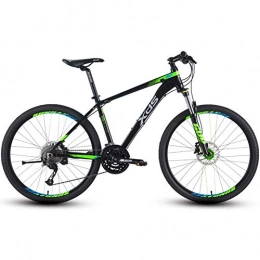 GQQ Bike GQQ Mountain Bike, 26-Inch Mountain Bikes Adult Mountain Bike Aluminum Frame Dual Disc Brake Trail Bike 27-Speed All Terrain Mountain Bike, Green