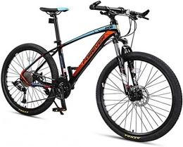 GQQ Bike GQQ Variable Speed Bicycle, 33 Speed Mountain Bikes, Men Aluminum Frame Disc Brake Hardtail Mountain Bike, Womens Mountain Bicycle, All Terrain Mountain Bike, Blue, 27.5 inch