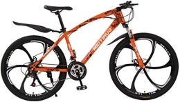 HCMNME Bike HCMNME Mountain Bikes, Mountain bike bicycle 26 inch disc brake adult bicycle six cutter wheels Alloy frame with Disc Brakes (Color : Orange, Size : 27 speed)