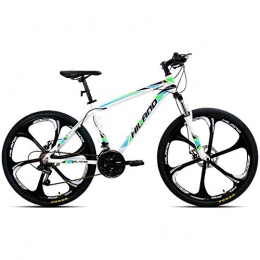 Hiland Bike Hiland 26 Inch Mountain Bike Aluminum with 17 Inch Frame Disc-Brake 3 / 6-SpokeS, White