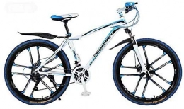Hycy Mountain Bike HYCy Mountain Bike Bicycle, PVC And All Aluminum Pedals, High Carbon Steel And Aluminum Alloy Frame, Double Disc Brake, 26 Inch Wheels