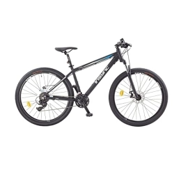 Insync Mountain Bike Insync Men's Zukan 27.5-Inch (650B) Front Suspension Alloy ATB 24 Speed Mountain Bike, 16-Inch Size, Black