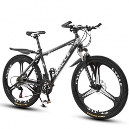 JESU Mountain Bike JESU Mens Mountain Bike, 26 inch Three cutter wheel with Double disc brake, Front and rear mechanical disc brakes, BlackSilver, 27Speed