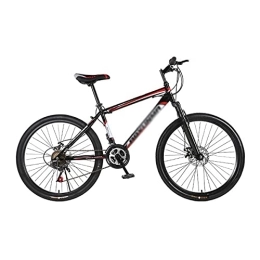 Kays Bike Kays 21-Speed Mountain Bike With 26 Inch Wheels For Adults Mens Womens Carbon Steel Frame With Suspension Fork And Mechanical Double Disc Brake(Color:Red)