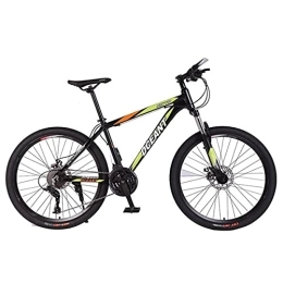 Kays Bike Kays 26 In Mens Mountain Bike Daul Disc Brake 21 Speed Bicycle Front Suspension MTB For A Path, Trail & Mountains(Color:Green)
