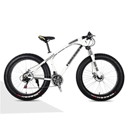 Kays Bike Kays 26 Inch Mountain Bike Carbon Steel MTB Bicycle With Disc-Brake Suspension Fork Cycling Urban Commuter City Bicycle(Size:24 Speed, Color:White)
