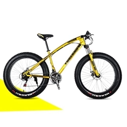Kays Bike Kays 26 Inch Mountain Bike Carbon Steel MTB Bicycle With Disc-Brake Suspension Fork Cycling Urban Commuter City Bicycle(Size:24 Speed, Color:Yellow)