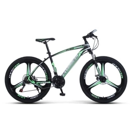Kays Bike Kays Adult Mountain Bikes 26 Inch Mountain Bicycle Disc Brakes Suspension Front Fork 21 / 24 / 27 Speeds Options, Carbon Steel Frame Mountain Bike For Adults Mens Womens(Size:24 Speed, Color:Green)