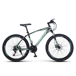 Kays Bike Kays Mountain Bike 21 / 24 / 27 Speed Dual Disc Brake 26 Wheels Suspension Fork Mountain Bicycle Suitable For Men And Women Cycling Enthusiasts(Size:24 Speed, Color:Green)