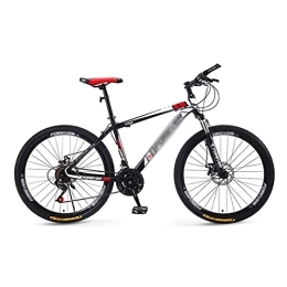 Kays Bike Kays Mountain Bike 26 Inch Adult Variable Speed Disc Brake Male And Female High Carbon Steel Student Mountain Bike(Size:21 Speed, Color:Red)