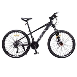 Kays Bike Kays Mountain Bike, 26 Inch Unisex Wheels Bicycles, Aluminium Alloy Frame Hard-tail Bike, 27 Speed Front Suspension Dual Disc Brake (Color : Black)