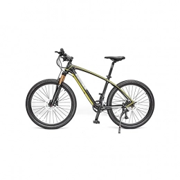 Liangsujian Bike Liangsujian Carbon Fiber Variable Speed Mountain Bike Cross Country Racing Car Pneumatic Shock Absorption Men And Women (Color : Yellow, Size : 27)