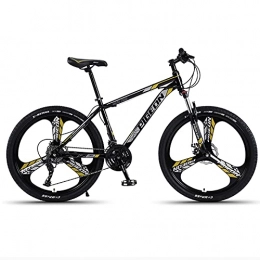 LZHi1 Bike LZHi1 26 Inch Commuter Bike Mountain Bike Adult Bike, 30 Speed Suspension Fork Mountain Trail Bicycle, Adjustable Seat City Road Bike With Dual Disc Brakes(Color:Black gold)