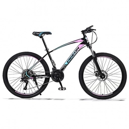 LZHi1 Bike LZHi1 26 Inch Suspension Fork Men Mountain Bike, 30 Speed High Carbon Steel Frame Mountan Trail Bicycle With Dual Disc Brake, Outdoor Urban Commuter City Bicycle(Color:Colorful)