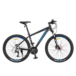 FMOPQ Bike Mountain Bicycle 27.5 Inch Full Suspension Mountain Bike 27 Speed Off-Road Dual Oil Disc Brake Shock-Absorbing Front Fork City Bike (black blue)