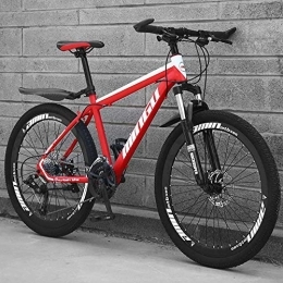  Mountain Bike Mountain Bike 26 Inches, Double Disc Brake Frame Bicycle Hardtail with Adjustable Seat, Country Men'smountain Bikes 21 / 24 / 27 / 30 Speed, C-30speed