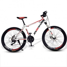 GYF Mountain Bike Mountain Bike Mens Bicycle Bike Bicycle Mountain Bike, 26 Inch Hardtail Mountain Bicycles, Carbon Steel Frame, Front Suspension Double Disc Brake, 21 / 24 / 27 Speeds Mountain Bike Alloy Frame Bicycle Men's B