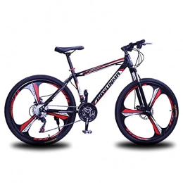 MQJ Bike MQJ 21 / 24 / 27 Speed Mountain Bike Steel Frame 26 Inches Wheels Dual Disc Brake Bike Suitable for Men and Women Cycling Enthusiasts / Red / 24 Speed