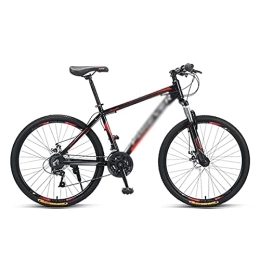 MQJ Mountain Bike MQJ 26-Inch Wheels Mountain Bike with High Carbon Steel Frame 24 / 27 Speed Shimano Shifter with Double Disc Brake and Front Suspension for Men Woman Adult and Teens / Red / 24 Speed