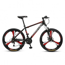 MQJ Bike MQJ 26 Inches Mountain Bike 24 / 27-Speeds with Dual Disc Brakes Carbon Steel Frame with Shock-Absorbing Front Fork Suitable for Men and Women Cycling Enthusiasts / Red / 27 Speed