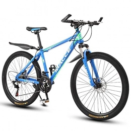 MQJ Bike MQJ Mountain Bike, 26 inch Women / Men MTB Bicycles Lightweight Carbon Steel Frame 21 / 24 / 27 Speeds Front Suspension / Blue / 24Speed