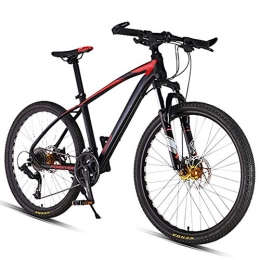 NENGGE Bike NENGGE 26inch 27-Speed Mountain Bikes, Dual Disc Brake Hardtail Mountain Bike, Mens Women Adult All Terrain Mountain Bike, Adjustable Seat & Handlebar, Red