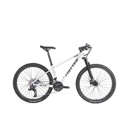 peipei Mountain Bike peipei 24 / 36 speed 27.5 / 29 off-road shock-absorbing mountain bike. Carbon fiber bicycle mountain bike carbon fiber bicycle-Silver black_27.5 inches x 19.