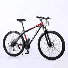 peipei Bike peipei 29 inch 21 / 24 / 27 variable speed Double disc brake Mountain Bike aluminum alloy frame adult student Mountain Bicycle-24speed Black red_China