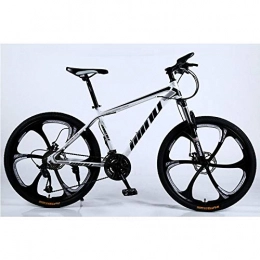 peipei Mountain Bike peipei Mountain bike 26 inch 27 speed one wheel cross country variable speed bicycle male student shock absorption bike-Six knives white_21