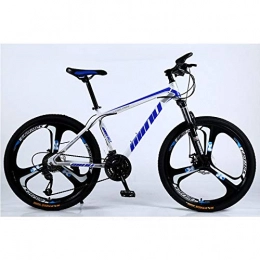 peipei Bike peipei Mountain bike 26 inch 27 speed one wheel cross country variable speed bicycle male student shock absorption bike-Three knives blue_24