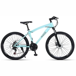 PhuNkz Mountain Bike PhuNkz 26Inch Mountain Bike, 21-30 Speed Youth Adult Women Road Bikes Light Steel Frame Double Disc Brake / Blue / 21 Speed